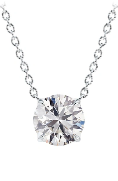 Shop De Beers Forevermark Classic Solitaire Diamond Pendant In 18k White Gold