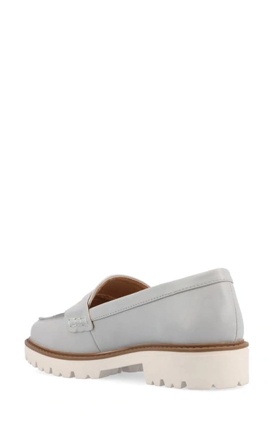 Shop Journee Collection Kenly Penny Loafer In Grey