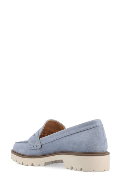 Shop Journee Collection Kenly Penny Loafer In Blue