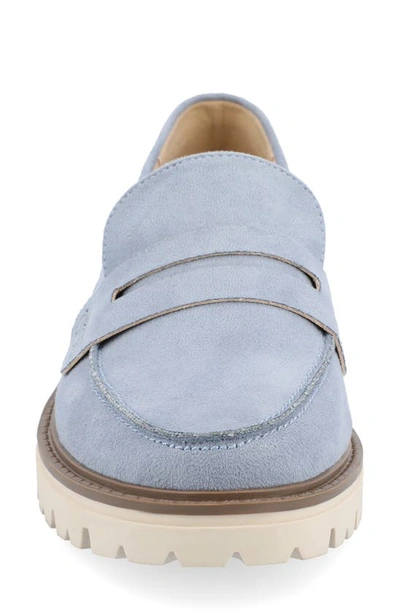 Shop Journee Collection Kenly Penny Loafer In Blue