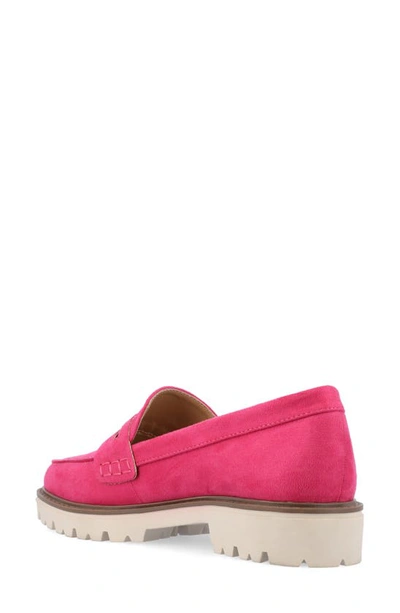 Journee Collection Kenly Womens Moc Closed Toe Loafers In Pink