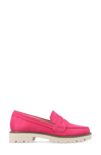 Journee Collection Kenly Womens Moc Closed Toe Loafers In Pink