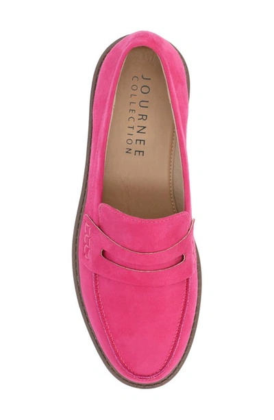 Journee Collection Kenly Womens Moc Closed Toe Loafers In Pink