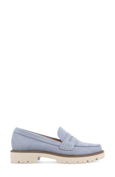 Journee Collection Kenly Penny Loafer In Blue