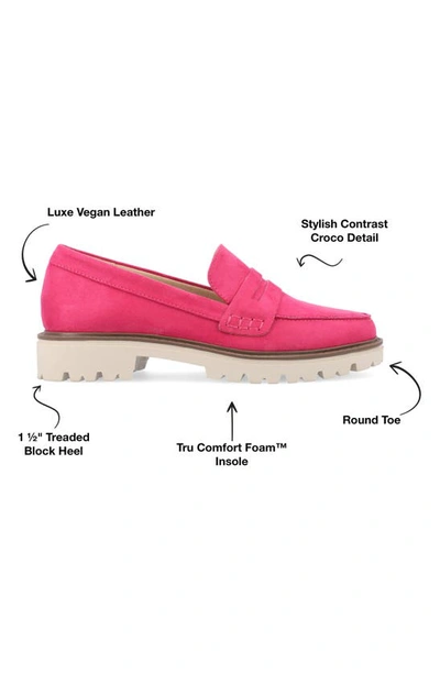 Journee Collection Kenly Womens Moc Closed Toe Loafers In Pink