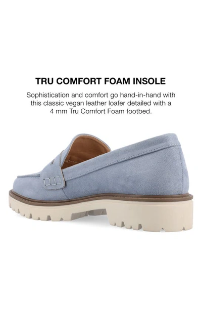 Journee Collection Kenly Penny Loafer In Blue