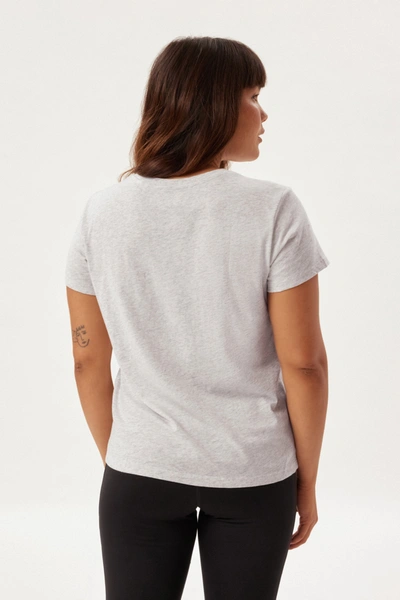 Shop Girlfriend Collective Stone Heather Recycled Cotton Classic Tee