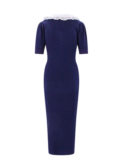 Shop Alessandra Rich Dress In Blue