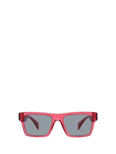 Versace VE4445 Sunglasses 5409/1 Transparent Red