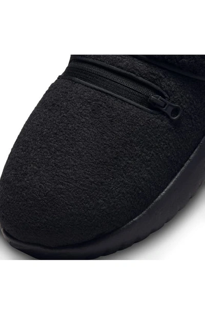 Shop Nike Burrow Se Slipper In Black/ Black/ Dark Smoke Grey