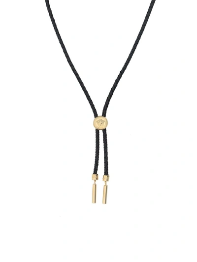 Shop Versace Necklaces In Nero-oro