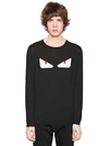 FENDI INTARSIA MONSTER EYES WOOL KNIT SWEATER,64IGE8006-RjBRQTE1