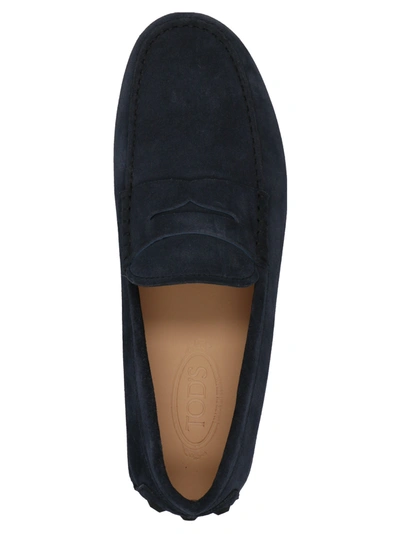 Shop Tod's Gommino Macro Loafers Blue