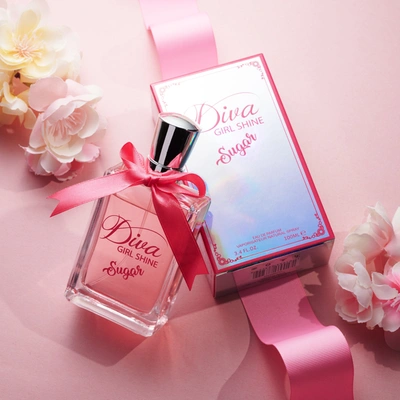 Shop Lovery Women's Diva Girl Shine 3.4oz Perfume Spray Gift Set In Pink