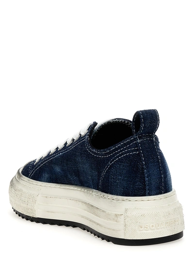 Shop Dsquared2 Berlin Sneakers Blue