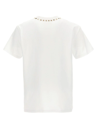 Shop Valentino Black Untitled T-shirt White