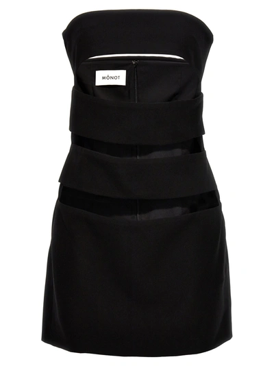 Shop Monot Cut Out Minidress Dresses Black