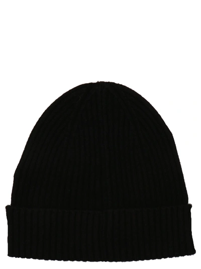 Shop Brioni Fisherman's Rib Beanie Hats Black