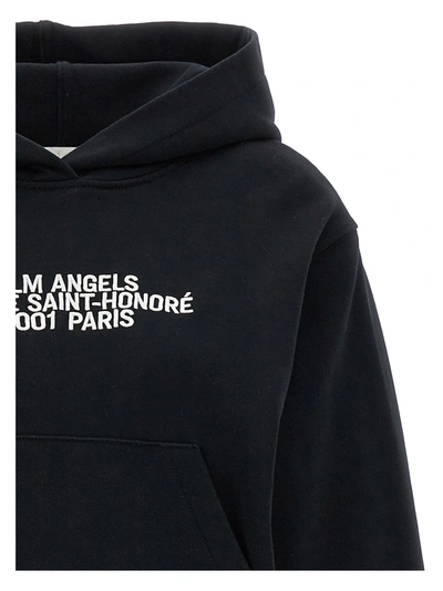 Shop Palm Angels 75001 Hoodie Sweatshirt White/black