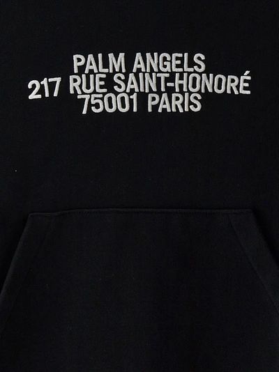 Shop Palm Angels 75001 Hoodie Sweatshirt White/black