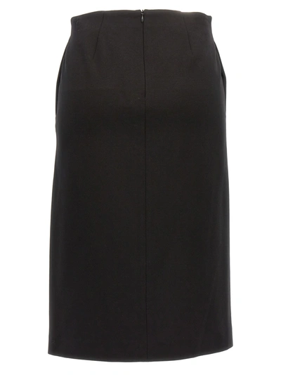 Shop Karl Lagerfeld Punto Skirts Black