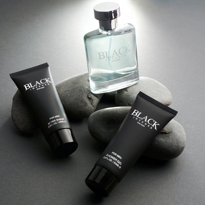 Shop Lovery Black Intense Mens Bath And Body Home Spa Gift - 3pc Beauty Set