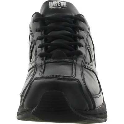 Shop Drew Surge Mens Leather Sneakers Walking Shoes In Black