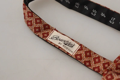 Scotch & Soda Multicolor Silk Adjustable Neck Papillon  Bow Tie In Multi