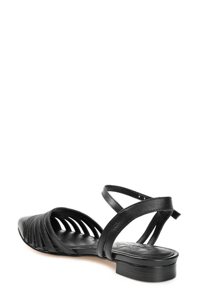 Shop Journee Signature Dexie Strappy Pointed Toe Flat In Black