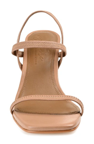 Shop Journee Signature Lenonn Sandal In Mocha