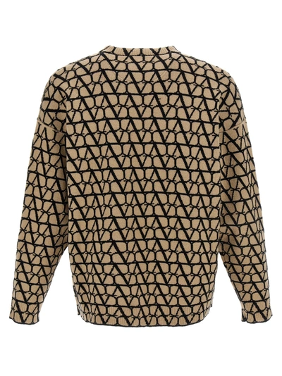 Shop Valentino Toile Iconographe Sweater, Cardigans Beige