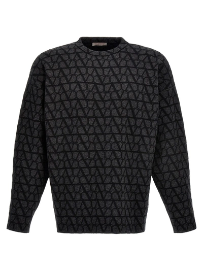 Shop Valentino Toile Iconographe Sweater, Cardigans Black