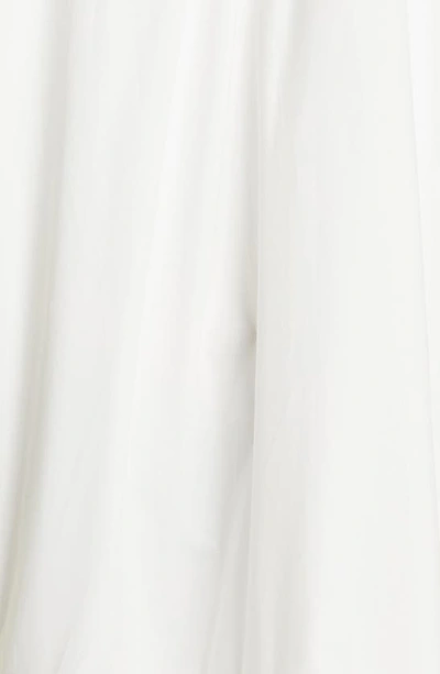 Shop Molly Goddard Miley Long Sleeve Ruffle Hem Cotton Shirtdress In White