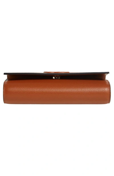 Shop Christian Louboutin By My Side Leather Wallet On A Chain In Cuoio/ Cuoio