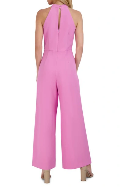 Shop Julia Jordan Halter Neck Jumpsuit In Pink
