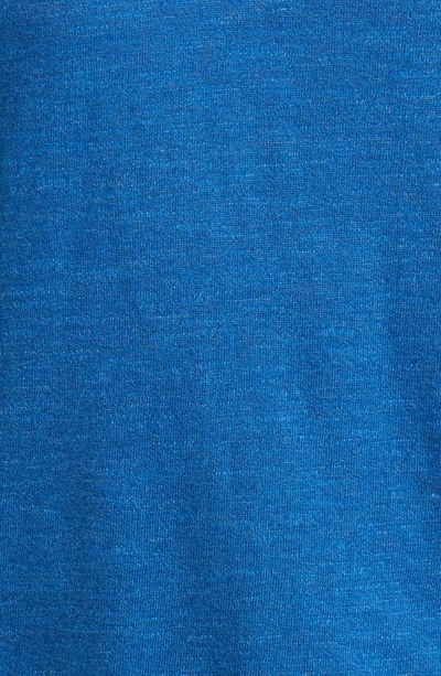 Theory Brenan Linen Blend Polo In Sail Blue