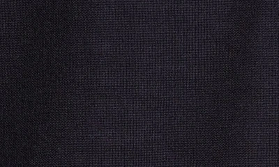 Thom Browne Jersey Stitch Relaxed Fit V Neck Cardigan In Fine Merino Wool With 4 Bar Stripes In Navy