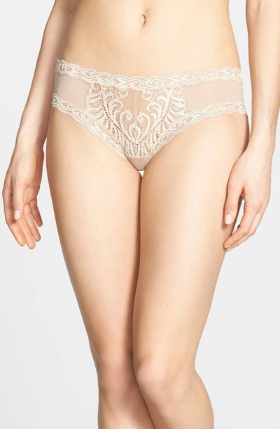 Shop Natori Feathers Hipster Briefs In Cafe