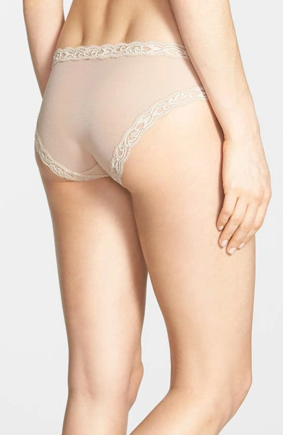 Shop Natori Feathers Hipster Briefs In Cafe