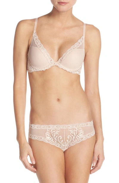 Shop Natori Feathers Hipster Briefs In Cameo Rose