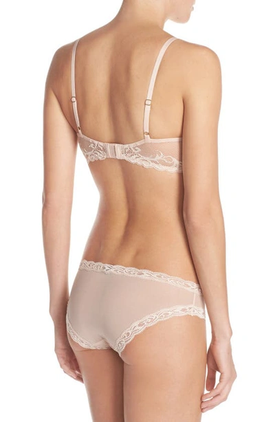 Shop Natori Feathers Hipster Briefs In Cameo Rose