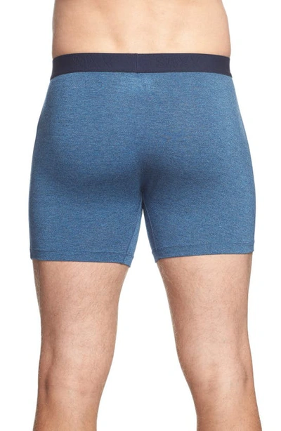 Saxx Vibe Modern Fit Boxer Briefs In Indigo