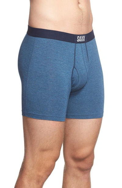 Shop Saxx Ultra Super Soft Relaxed Fit Boxer Briefs In Indigo