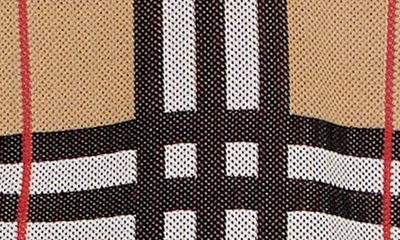 Shop Burberry Hortence Check Piqué Cardigan In Archive Beige