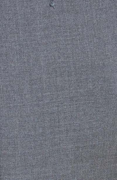 Shop Thom Browne 4-bar Mélange Wool Pants In Dark Grey