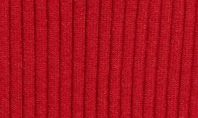Courrèges Ribbed Texture Spaghetti Straps Top In Red