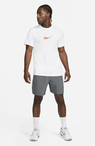 Shop Nike Form Dri-fit Athletic Shorts In Iron Grey/ Black