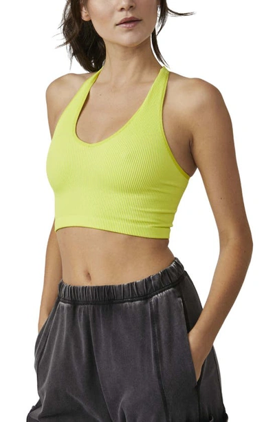 Shop Fp Movement Free Throw Crop Tank In Highlighter