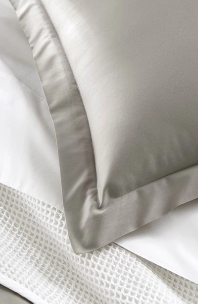 Boll & Branch Percale Hemmed Duvet Set, King/cal King In Pewter