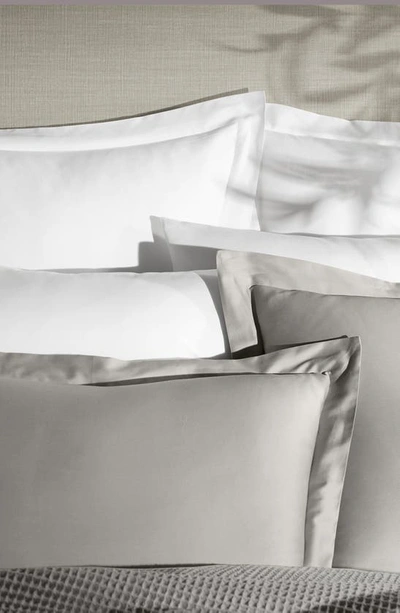 Boll & Branch Percale Hemmed Duvet Set, King/cal King In Pewter